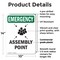 Signmission Assembly Point With Symbol, 10 in W x Rectangle, Plastic OS-2PACK-EM-P-1014-V-10428 - alternate 5